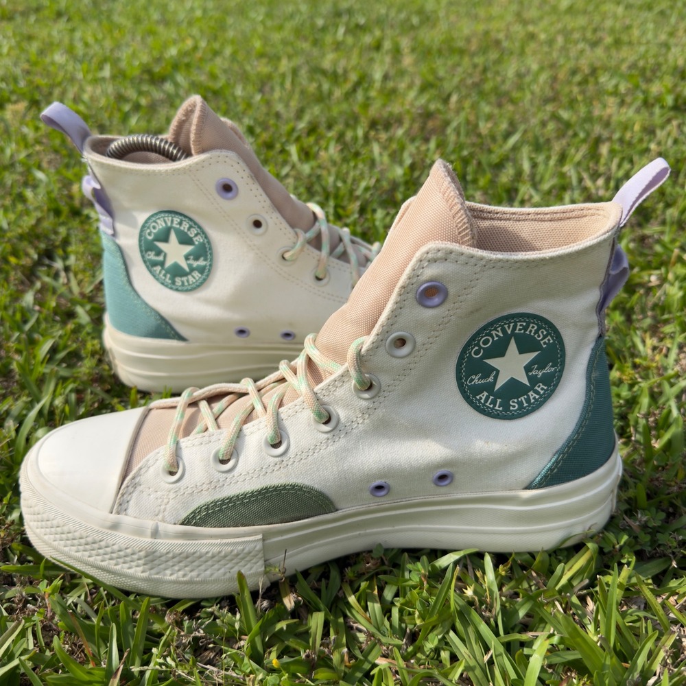 Converse Chuck Taylor All Star Lift Platform High Colorblock Algae Coast
W 8.5